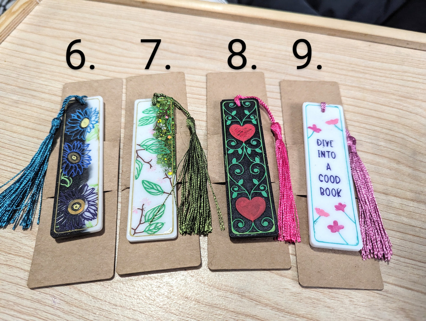 Handmade Resin Bookmarks - small