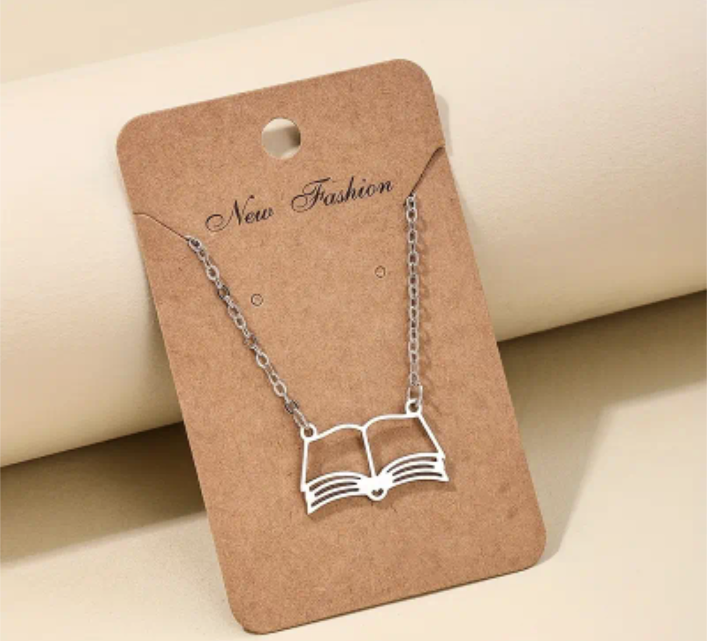 Open Book Necklace