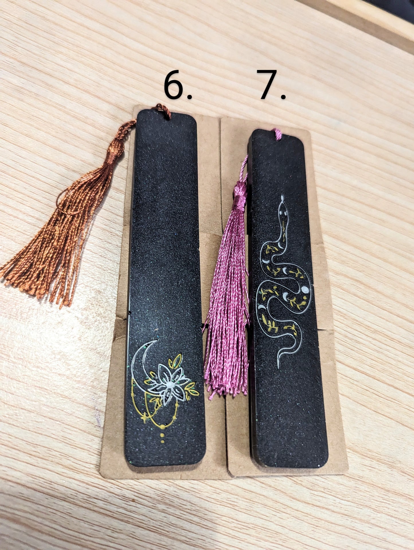Handmade Resin Bookmarks - large